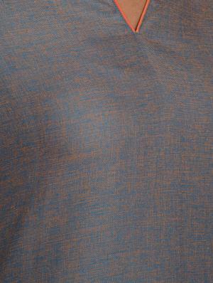 contrast solid straight kurta - 16957272 - Standard Image - 6