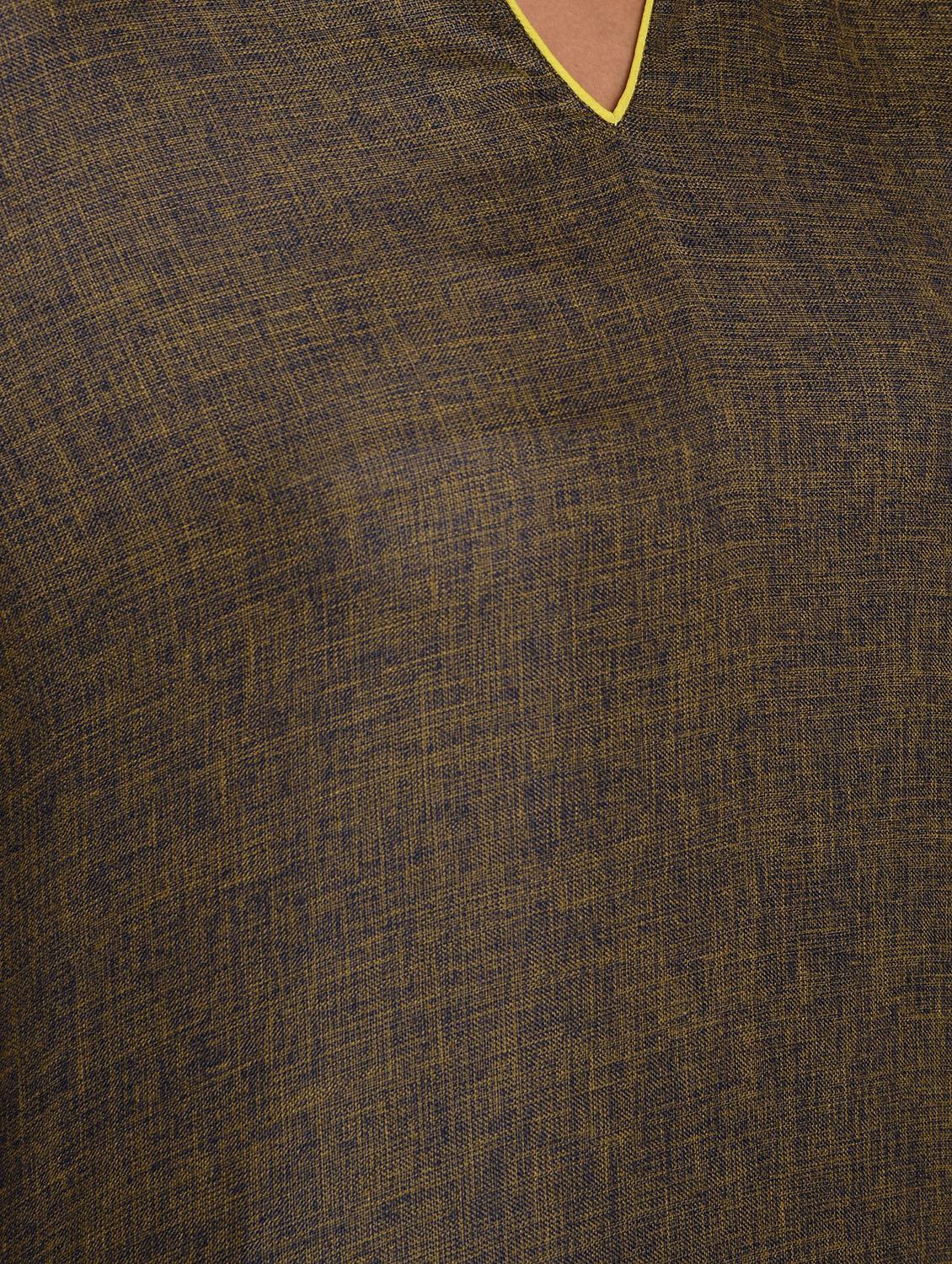 contrast solid straight kurta - 16957273 - Zoom Image - 6