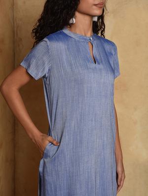 solid straight kurta - 16957286 - Standard Image - 4