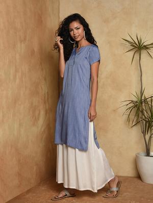 solid straight kurta - 16957291 - Standard Image - 2