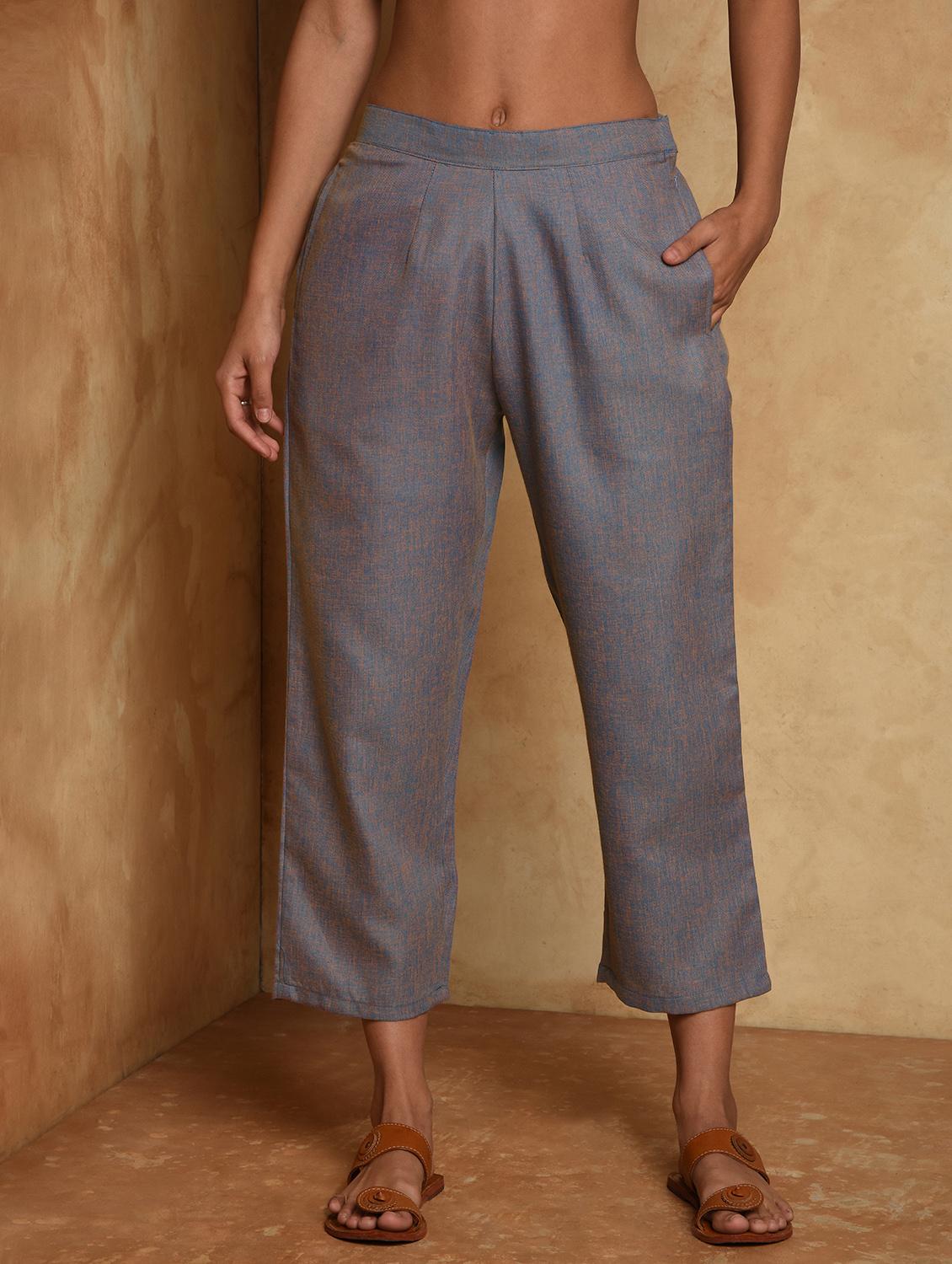 solid cropped tapered pant - 16957323 - Zoom Image - 1