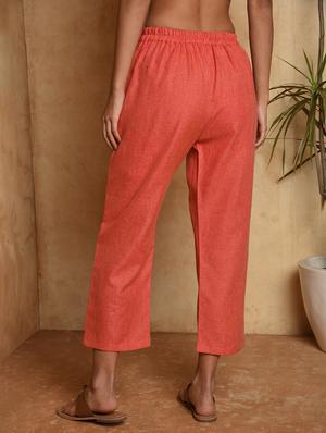 solid cropped tapered pant - 16957325 - Standard Image - 4
