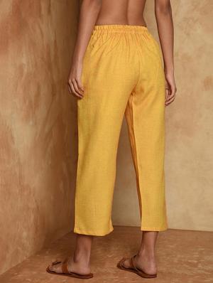 solid cropped tapered pant - 16957330 - Standard Image - 3