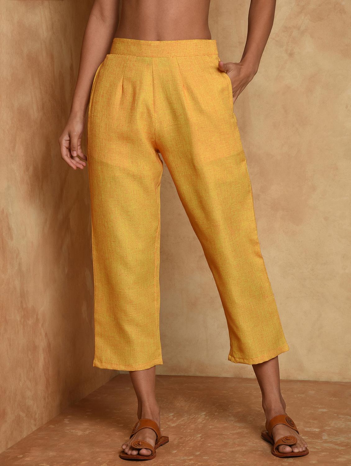 solid cropped tapered pant - 16957330 - Zoom Image - 1
