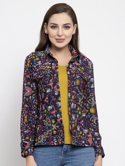 long sleeved floral shirt - 16957331 - Standard Image - 1