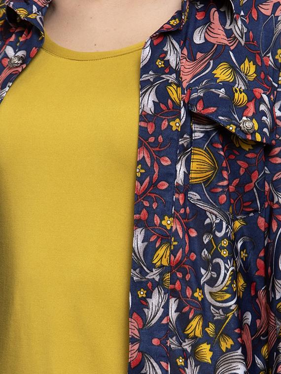 long sleeved floral shirt - 16957331 - Zoom Image - 5