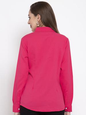 lace up shirt collar top - 16957332 - Standard Image - 3