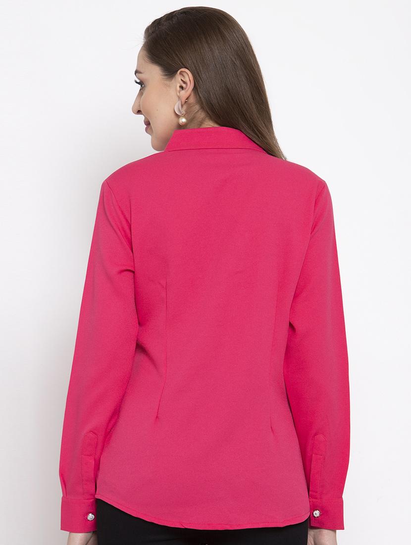 lace up shirt collar top - 16957332 - Zoom Image - 3