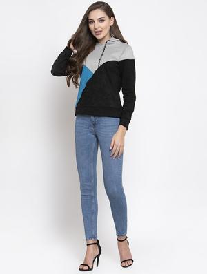 color block hooded sweatshirt - 16957336 - Standard Image - 4