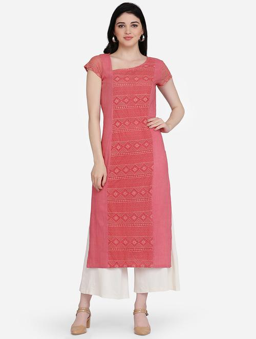 embroidered straight kurta - 16957344 - Very Small Image - 1