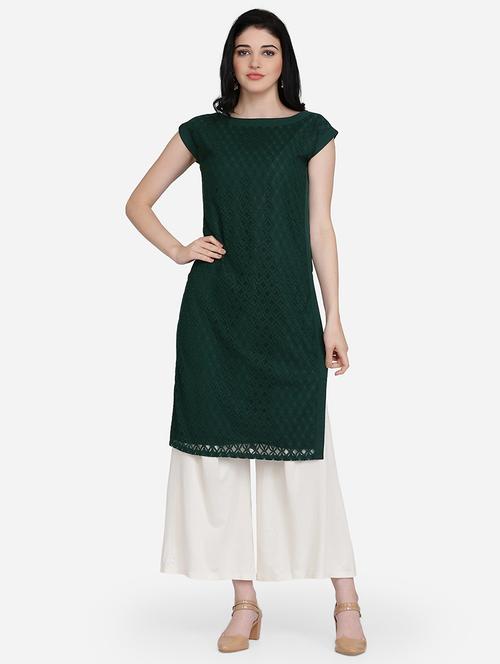 solid straight kurta - 16957351 - Standard Image - 1