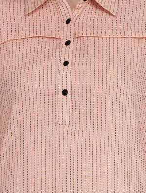 striped high-low kurta - 16957354 - Standard Image - 4