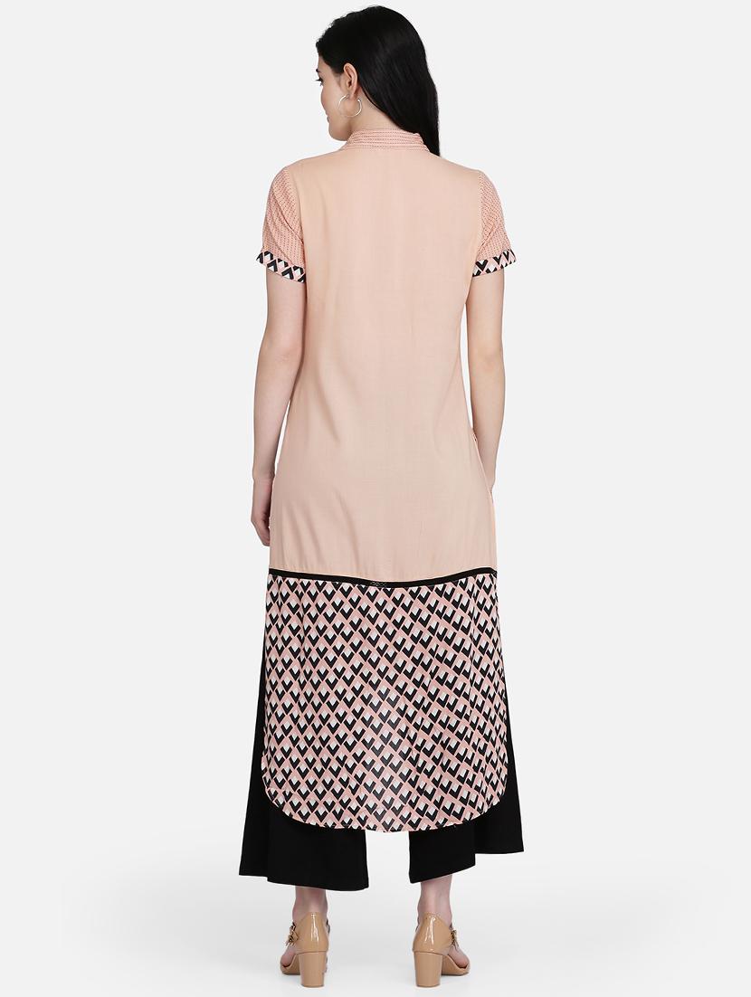 striped high-low kurta - 16957354 - Zoom Image - 3