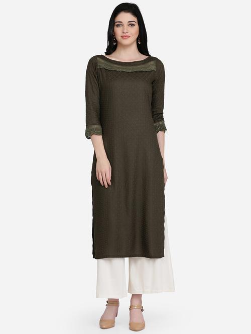 floral printed kurta with jacket - 16957356 - Standard Image - 1