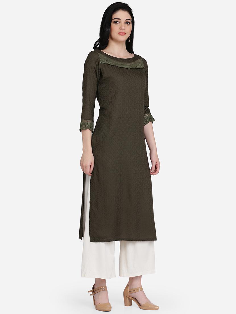 floral printed kurta with jacket - 16957356 - Zoom Image - 2