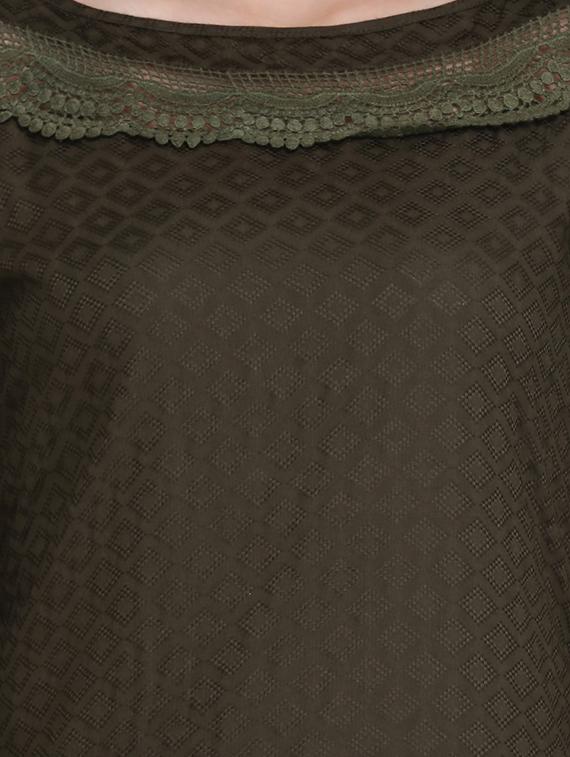 floral printed kurta with jacket - 16957356 - Zoom Image - 4