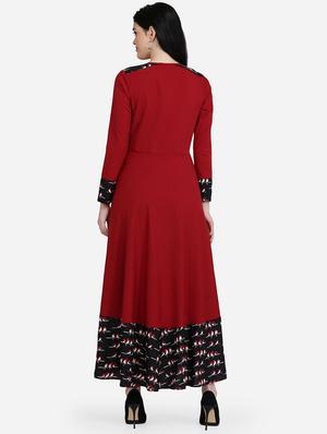 solid flared kurta - 16957359 - Standard Image - 3