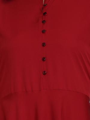 solid flared kurta - 16957359 - Standard Image - 4