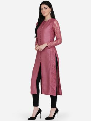 solid flared kurta - 16957360 - Standard Image - 2
