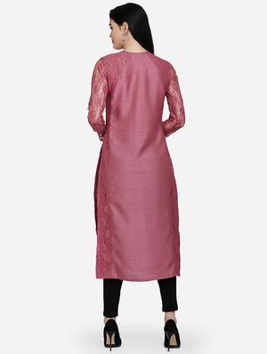 solid flared kurta - 16957360 - Standard Image - 3