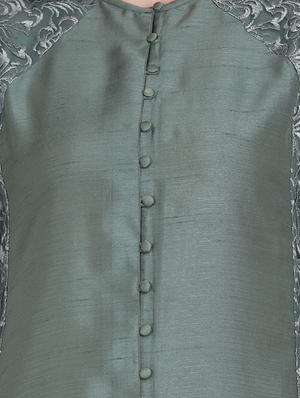 solid flared kurta - 16957361 - Standard Image - 4