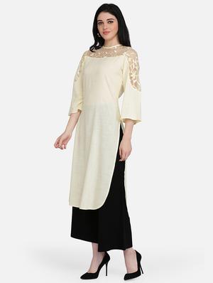 solid straight kurta - 16957363 - Standard Image - 2