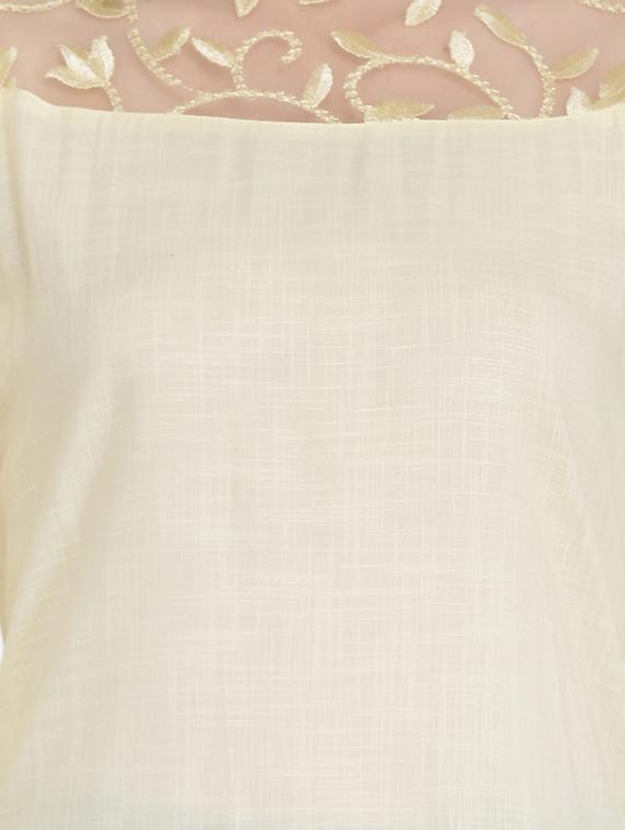 solid straight kurta - 16957363 - Zoom Image - 4