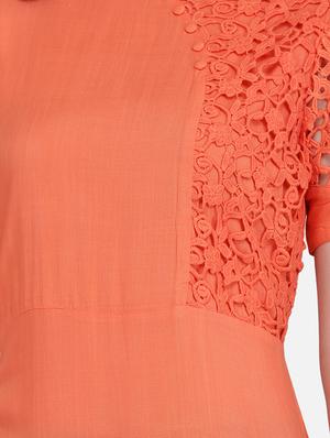 solid a-line kurta - 16957365 - Standard Image - 4