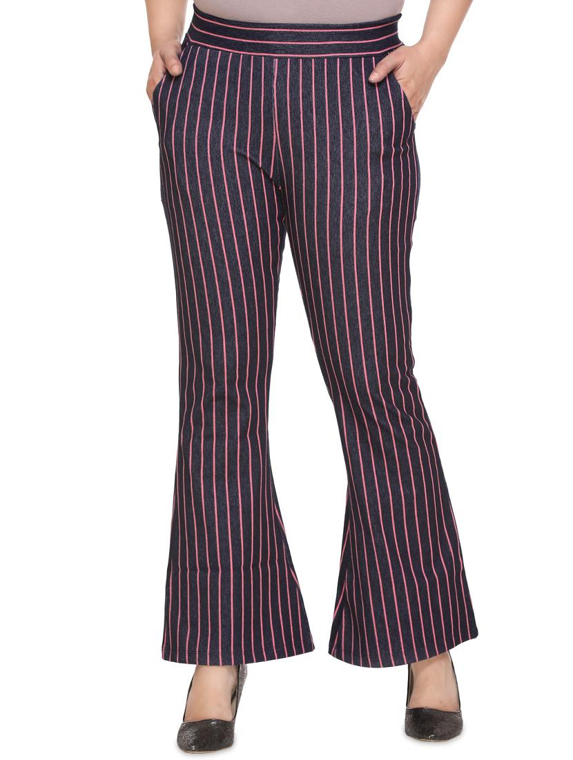 flat front striped trouser - 16957377 - Zoom Image - 1