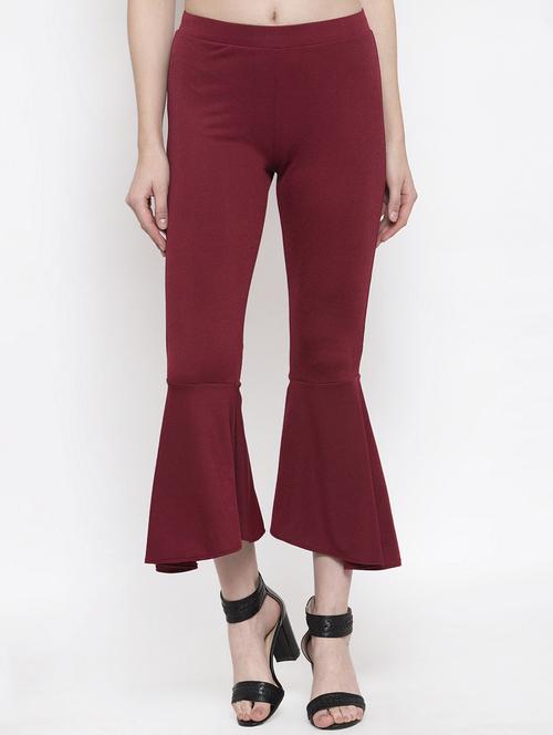 mid rise bell bottom trouser - 16957378 - Standard Image - 1