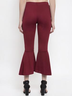 mid rise bell bottom trouser - 16957378 - Standard Image - 3