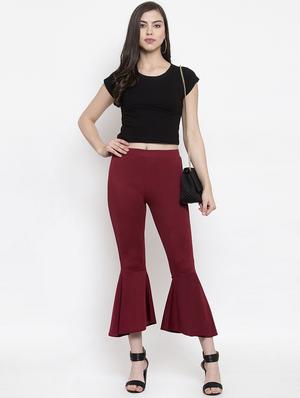 mid rise bell bottom trouser - 16957378 - Standard Image - 4