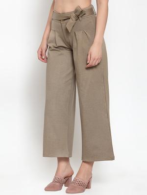 tie up waist pleated trouser - 16957379 - Standard Image - 2