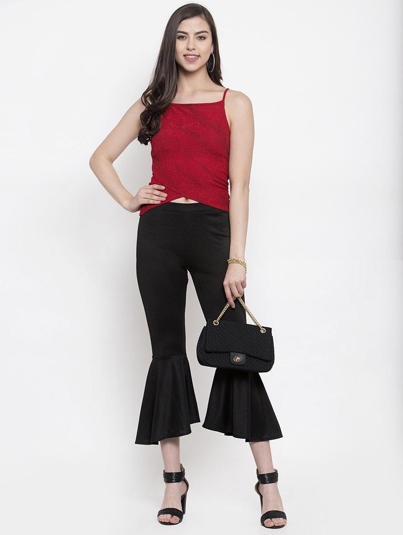 mid rise bell bottom trouser - 16957381 - Zoom Image - 4