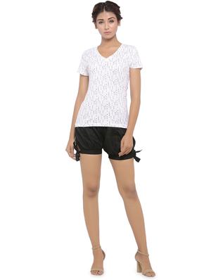 side tie knot solid shorts - 16957399 - Standard Image - 4
