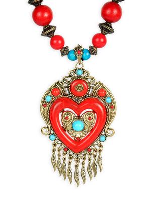 red wood chain necklace - 16957448 - Standard Image - 2