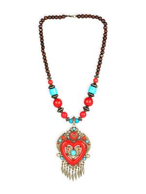 red wood chain necklace - 16957448 - Standard Image - 3