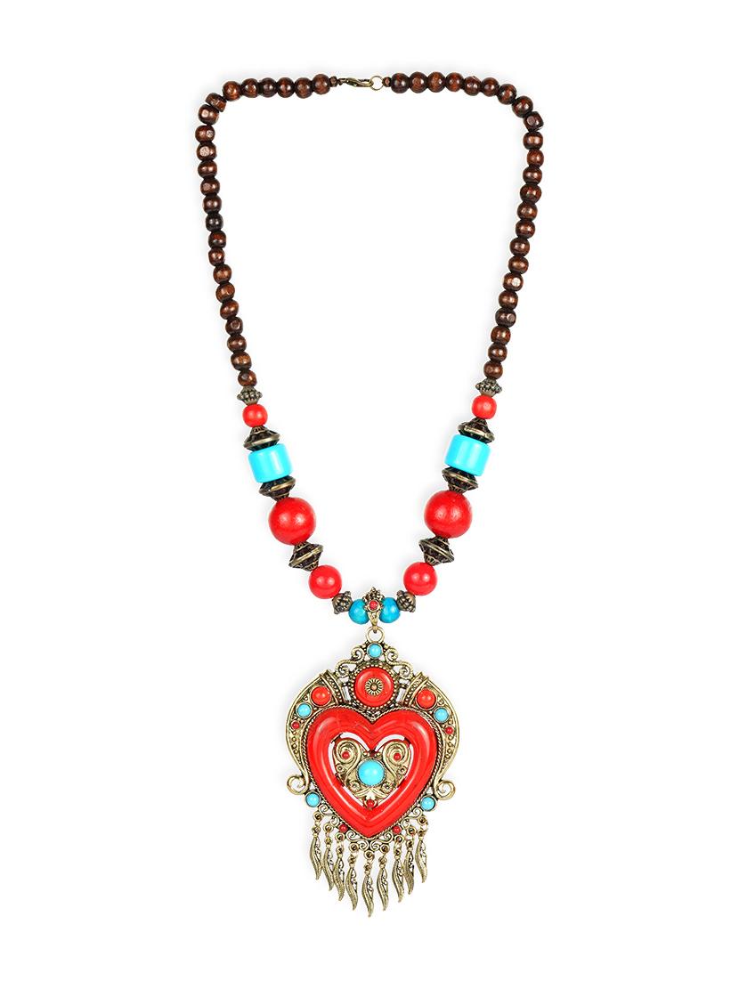 red wood chain necklace - 16957448 - Zoom Image - 3