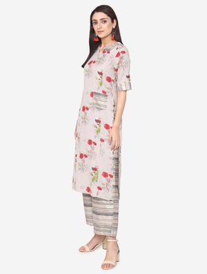 floral kurta palazzo set - 16957483 - Standard Image - 2