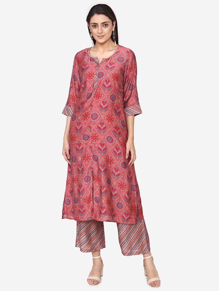 printed kurta palazzo set - 16957484 - Zoom Image - 1