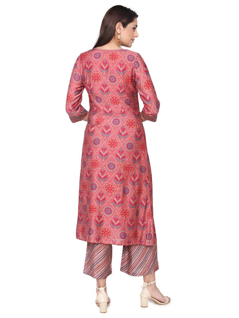 printed kurta palazzo set - 16957484 - Zoom Image - 3