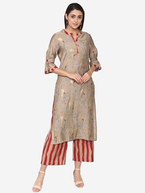 floral kurta palazzo set - 16957488 - Standard Image - 2