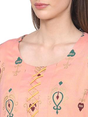 printed kurta palazzo set - 16957490 - Standard Image - 5