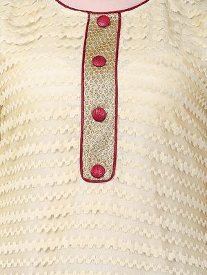 self design churidaar unstitched suit - 16957497 - Standard Image - 4