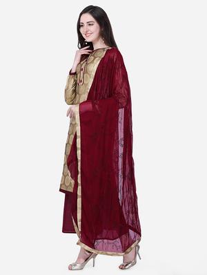 self design palazzo unstitched suit - 16957506 - Standard Image - 2