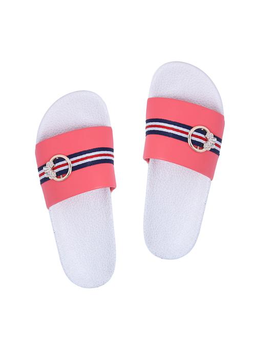 red slip on flip flops - 16957670 - Standard Image - 1