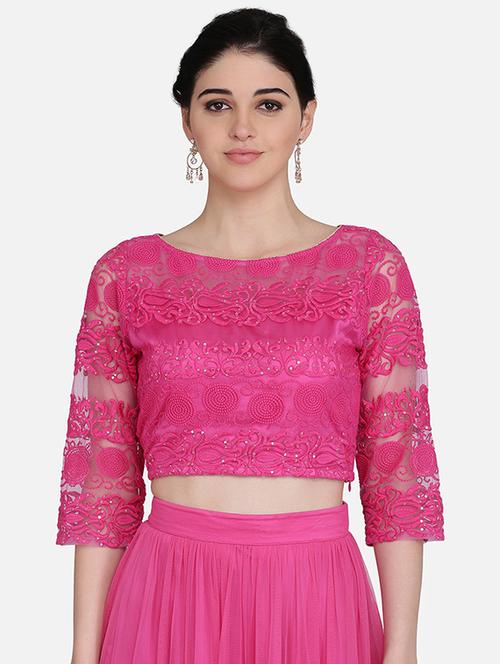 tonal embroidered blouse - 16957811 - Standard Image - 1