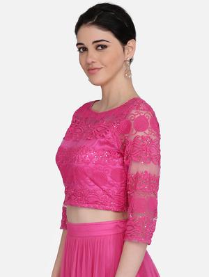tonal embroidered blouse - 16957811 - Standard Image - 2