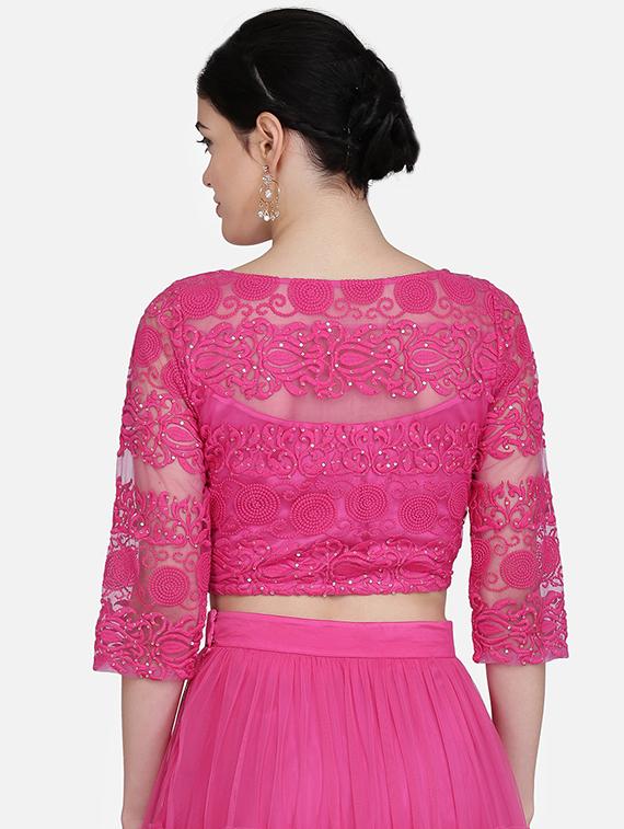 tonal embroidered blouse - 16957811 - Zoom Image - 3