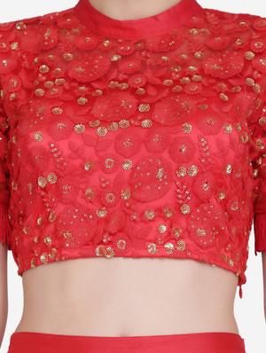 tonal embroidered blouse - 16957813 - Standard Image - 5
